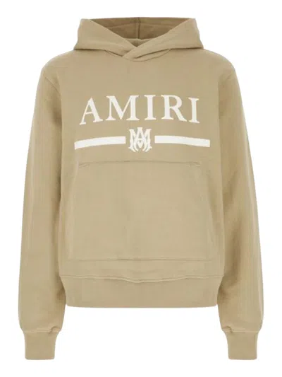 Pre-owned Amiri Men's  Ma Bar Logo Hoodie In Tan