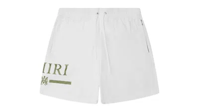 Pre-owned Amiri Men's  Ma Bar Logo Short In White