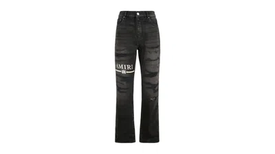 Pre-owned Amiri Men's  Ma Bar Logo Straight Jean In Black