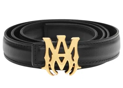 Pre-owned Amiri Men's  Ma Belt In Black/gold In Multi