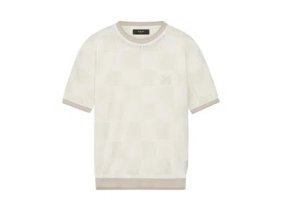 Pre-owned Amiri Men's  Ma Checkered Tee Shirt In Birch