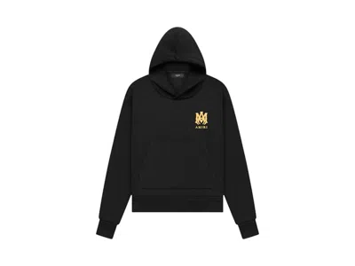 Pre-owned Amiri Men's  Ma Classic Logo Hoodie In Black/yellow In Multi