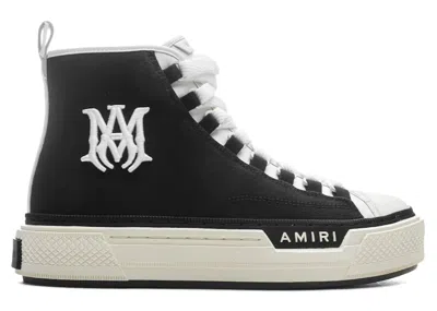 Pre-owned Amiri Men's  M.a. Logo Court High Sneakers In Black/white In Multi