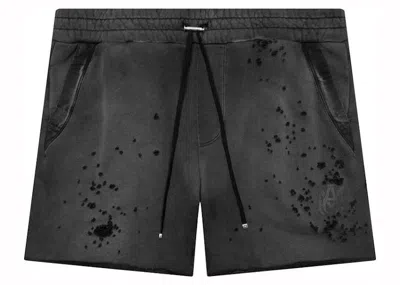 Pre-owned Amiri Men's  Ma Logo Shotgun Sweatshort In Black