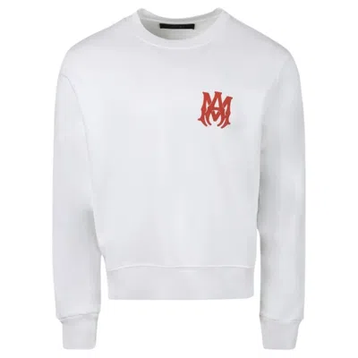 Pre-owned Amiri Men's  Ma Logo Sweatshirt In White