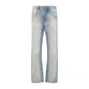Amiri Stack Distressed Slim-leg Jeans In Blue