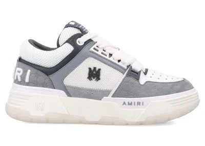 Pre-owned Amiri Men's  Ma1 Quad Monogram Debossed Sneakers In Grey In Gray