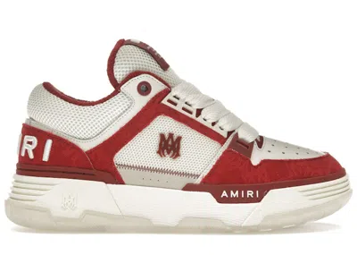 Pre-owned Amiri Men's  Ma1 Quad Monogram Print Sneakers In Deep Red