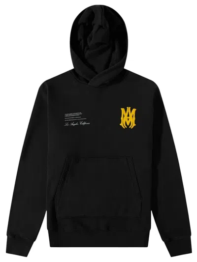 Pre-owned Amiri Men's  Military Specs Stencil Hoodie In Black