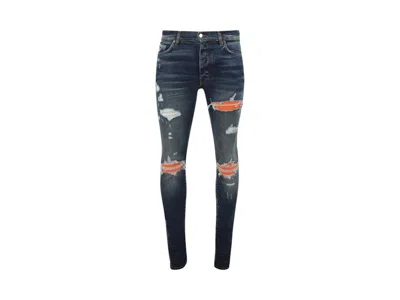 Pre-owned Amiri Men's  Mx1 Ultrasuede Jeans In Deep Classic