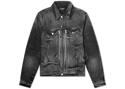 Pre-owned Amiri Men's  Mx2 Trucker Jacket In Antique Black