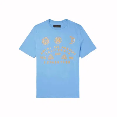 Pre-owned Amiri Men's  Oija Board Tee Shirt In Carolina Blue