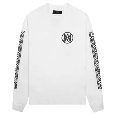 Pre-owned Amiri Men's  Ouija Board Long Sleeve Tee Shirt In White