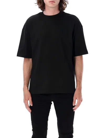 Amiri Tonal Logo Over T-shirt In Black