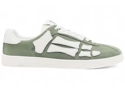 Pre-owned Amiri Men's  Pacific Bones Sneakers In Olive In Green