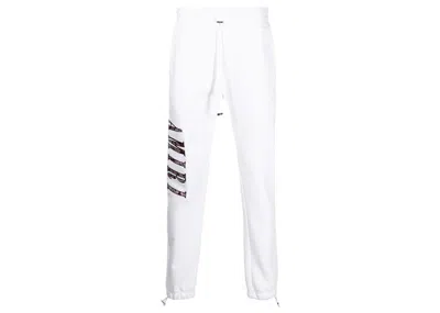 Pre-owned Amiri Men's  Paisley Logo Print Elasticated Sweatpants In White