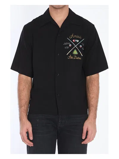 AMIRI MEN'S AMIRI POOL CUE BOWLING SHIRT