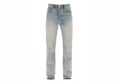 Pre-owned Amiri Men's  Release Hem Straight Jean In Antique Indigo