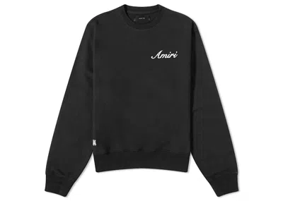 Pre-owned Amiri Men's  Script Logo Sweatshirt In Black