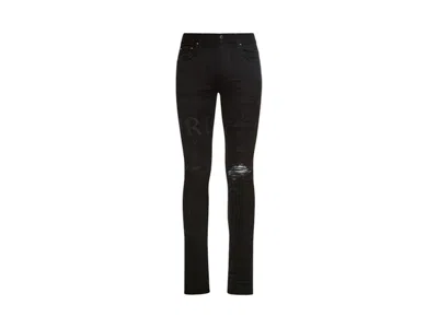 Pre-owned Amiri Men's  Serif Logo Jeans In Black