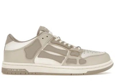 Pre-owned Amiri Men's  Skel Low Top Low Sneakers In Alabaster In White