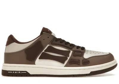 Pre-owned Amiri Men's  Skel Low Top Low Sneakers In Brown