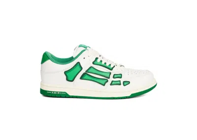Pre-owned Amiri Men's  Skel Low Top Sneakers In White/green