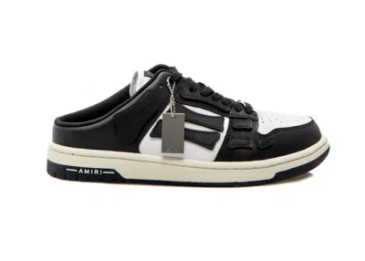 Pre-owned Amiri Men's  Skel Slip On Sneakers In Black/white In Multi