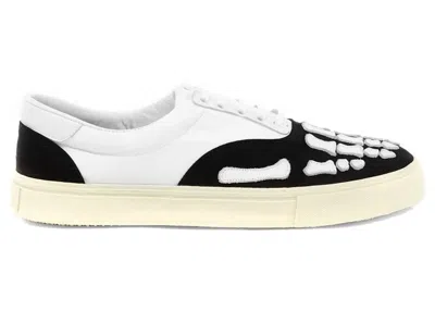 Pre-owned Amiri Men's  Skel Toe Lace Up Sneakers In Black/white In Multi