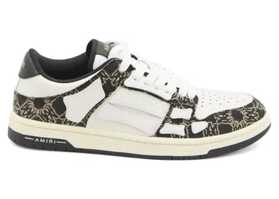 Pre-owned Amiri Men's  Skel Top Low Ma Quad Sneakers In Black
