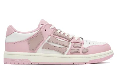 Pre-owned Amiri Men's  Skel Top Low Sneakers In Baby Pink