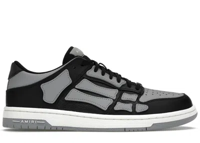 Pre-owned Amiri Men's  Skel Top Low Sneakers In Black/grey In Multi
