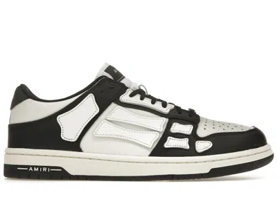 Pre-owned Amiri Men's  Skel Top Low Sneakers In Black/white In Multi