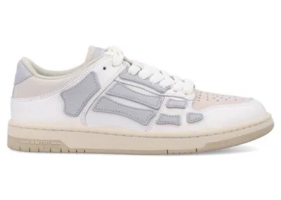 Pre-owned Amiri Men's  Skel Top Low Sneakers In Grey In Gray