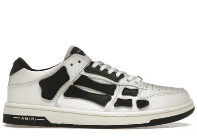 Pre-owned Amiri Men's  Skel Top Low Sneakers In White/black In Multi