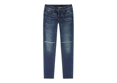 Pre-owned Amiri Men's  Slash Jeans In Deep Classic Indigo
