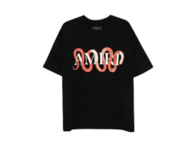 Pre-owned Amiri Men's  Snake T-shirt In Picnic