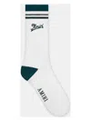 Amiri Rib Knitted Socks In Evergreen