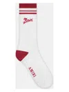 Amiri Rib Knitted Socks In Varsityred