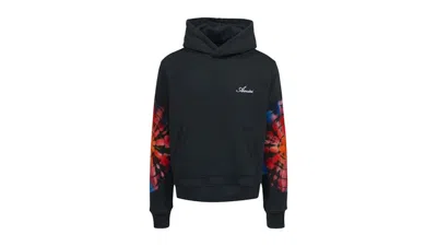 Pre-owned Amiri Men's  Spot Tie Dye Sleeves Hoodie In Black