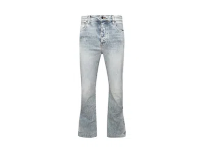 Pre-owned Amiri Men's  Stack Flair Jeans In Stone Indigo