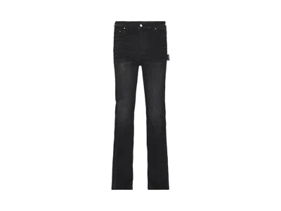 Pre-owned Amiri Men's  Stacked Flare Jeans In Aged Black