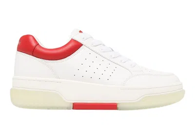 Pre-owned Amiri Men's  Stadium Low Sneakers In White/red