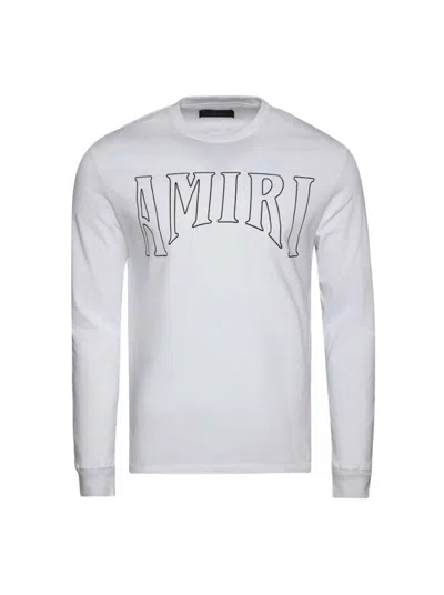 Pre-owned Amiri Men's  Sun Long Sleeve T-shirt In White