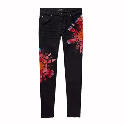 Pre-owned Amiri Men's  Tie Dye Jeans In Black