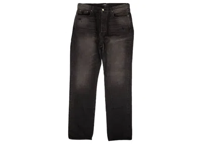 Pre-owned Amiri Men's  Vintage Loose Stack Straight Fit Jeans In Black