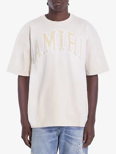 Amiri T-shirt In Beige O Tan