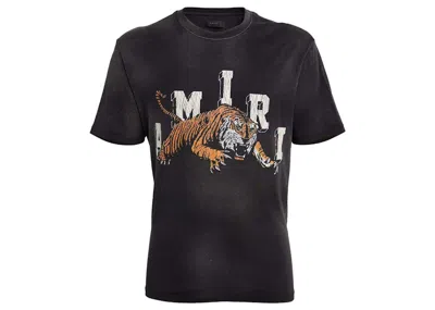 Pre-owned Amiri Men's  Vintage Tiger Tee Shirt In Black