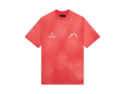 Pre-owned Amiri Men's  X Wes Lang Vintage Collegiate T-shirt In Red
