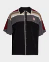 Amiri Men & Apos;s Knit Ma Icon Applique Short-sleeve Shirt In Multi